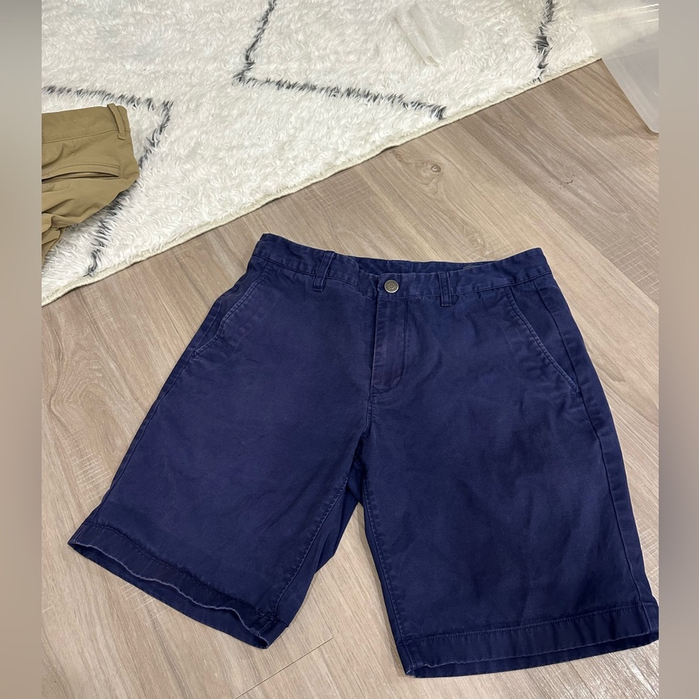 Bonobos Dark Blue Flat Front Shorts